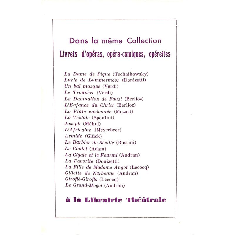 Notenbild für BILL -LV54 - LES HUGUENOTS (DIE HUGENOTTEN)