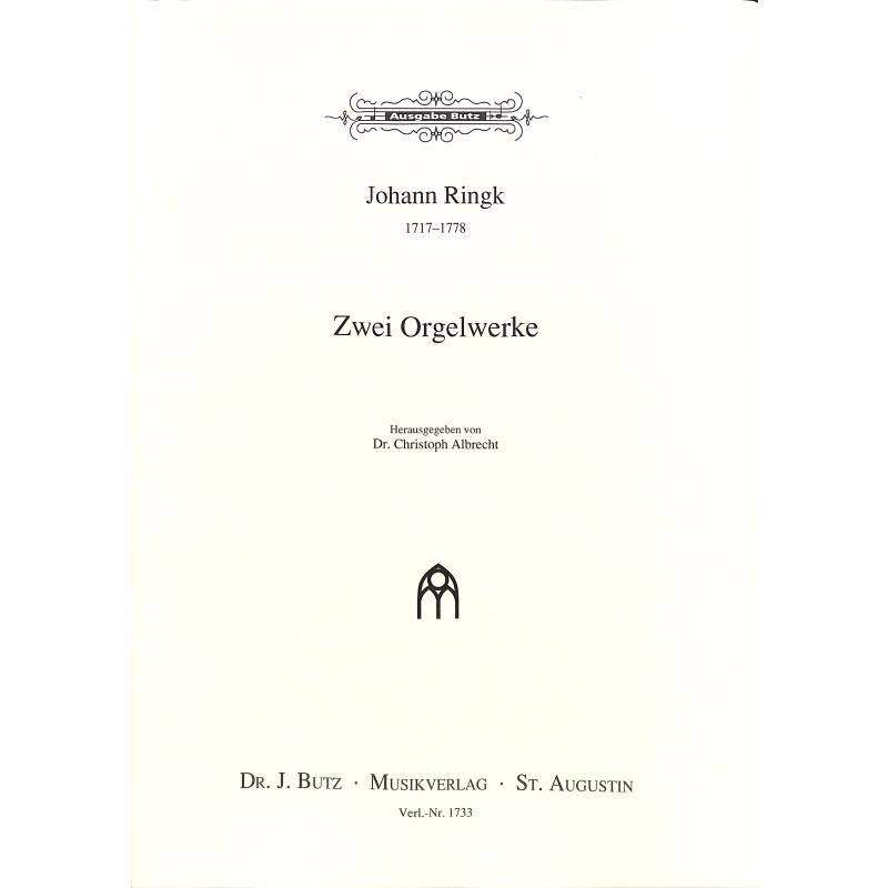 Titelbild für BUTZ 1733 - 2 ORGELWERKE