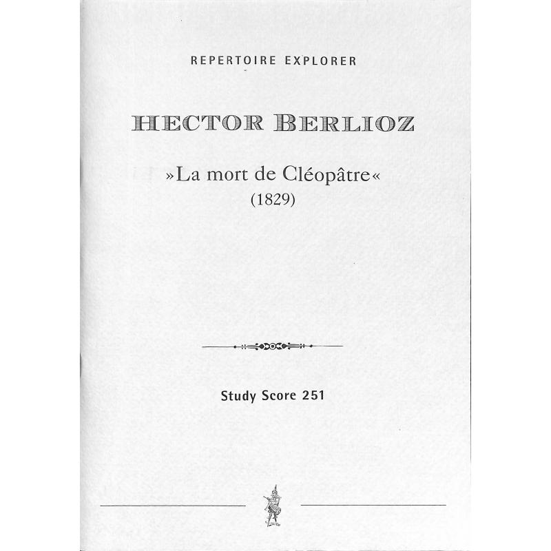 Titelbild für MPH 251 - LA MORT DE CLEOPATRE