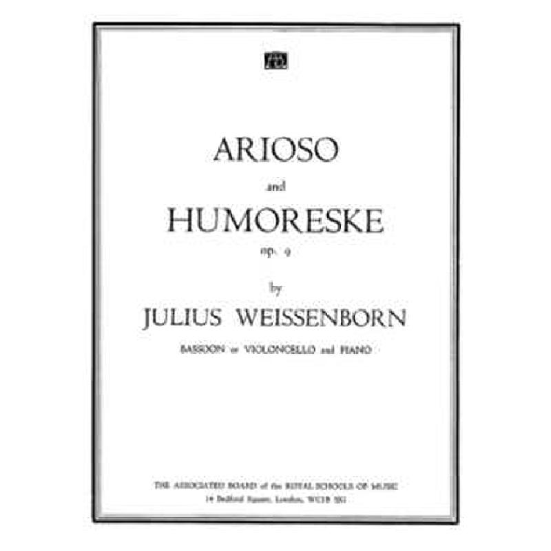 Titelbild für 978-1-85472-093-1 - Arioso + Humoreske op 9