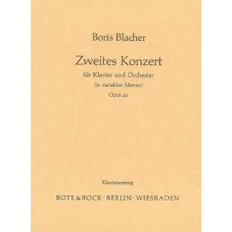 Titelbild für BOTE 0359 - KONZERT 2 IN VARIABLEN METREN (1952)