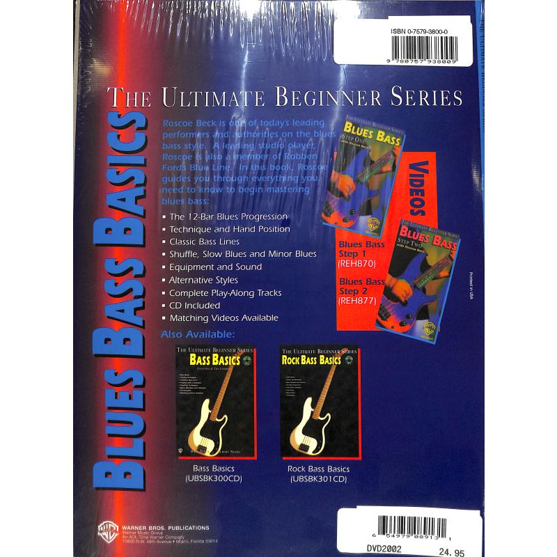 Notenbild für DVD 2002 - BLUES BASS BASICS 1 + 2