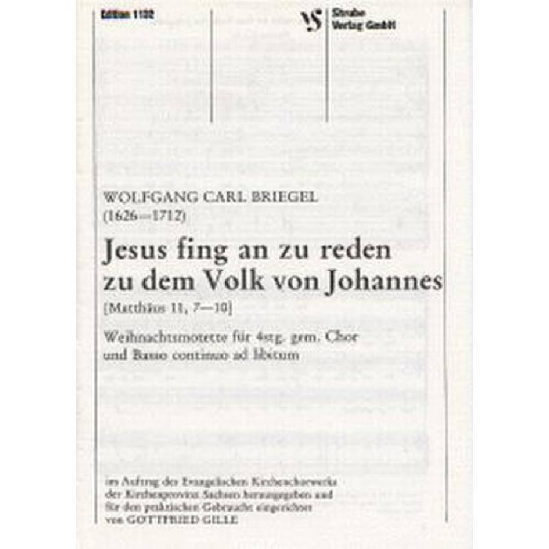 Titelbild für VS 1132 - JESUS FING AN ZU REDEN ZU DEM VOLK VON JOHANNES