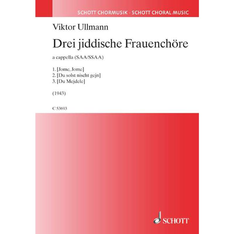 Titelbild für C 53693 - 3 JIDDISCHE FRAUENCHOERE (1943)