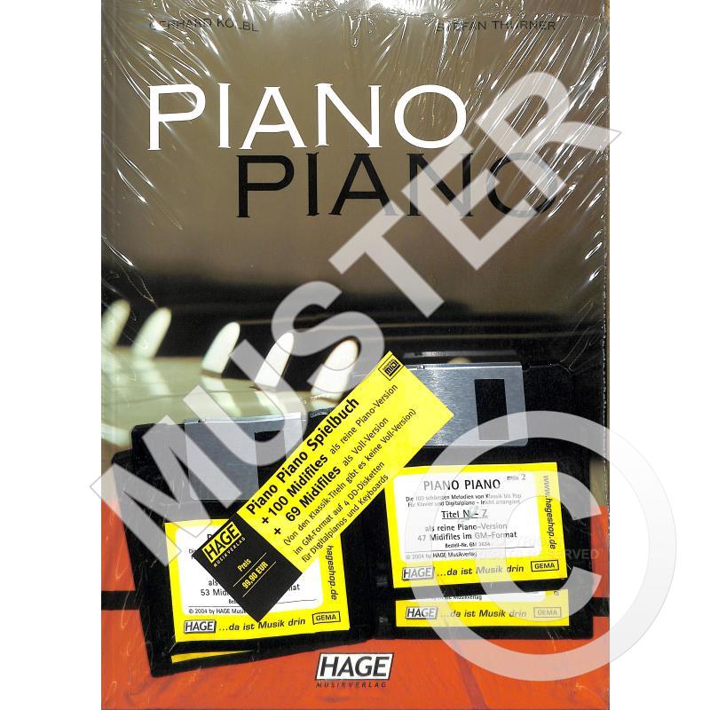 Titelbild für HAGE -GM3634 - PIANO PIANO - DIE 100 SCHOENSTEN MELODIEN VON KLASSIK BIS POP
