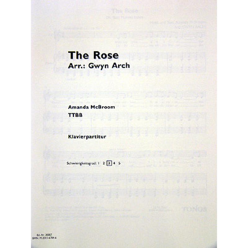 Titelbild für TONOS 30007 - THE ROSE