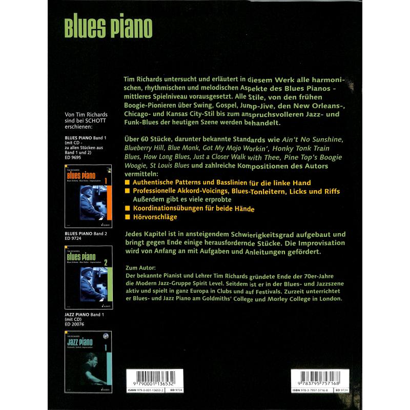 Notenbild für ED 9724 - BLUES PIANO 2