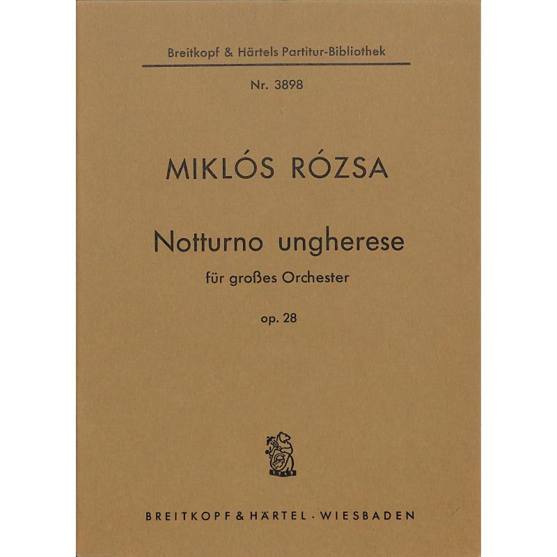 Titelbild für EBPB 3898 - NOTTURNO UNGHERESE OP 28
