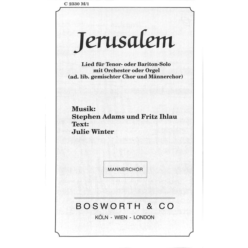 Titelbild für BOE -C2330M - JERUSALEM