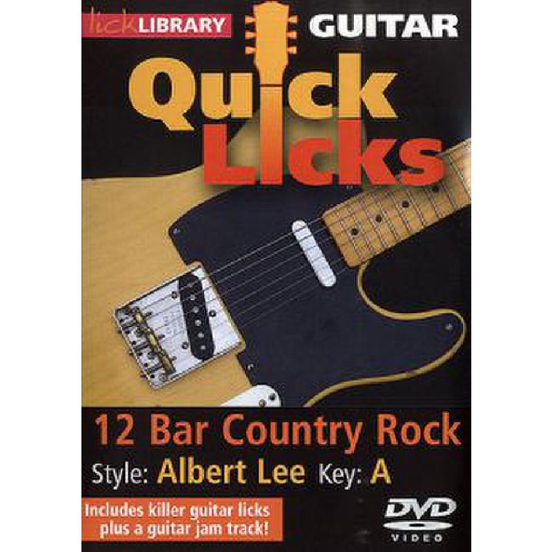 Titelbild für RDR 0277 - GUITAR QUICK LICKS - 12 BAR COUNTRY ROCK