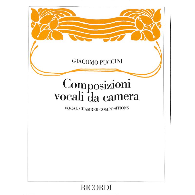 Titelbild für NR 139188 - COMPOSIZIONI VOCALI DA CAMERA