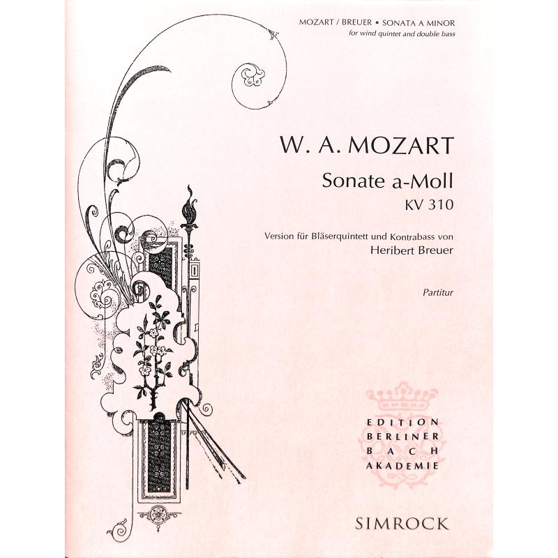 Titelbild für EE 5324 - SONATE A-MOLL KV 310