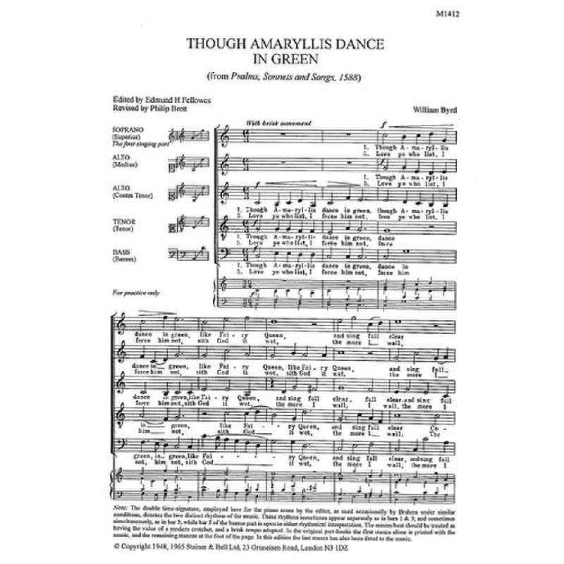 Titelbild für STAINER -M1412 - THOUGH AMARYLLIS DANCE IN GREEN