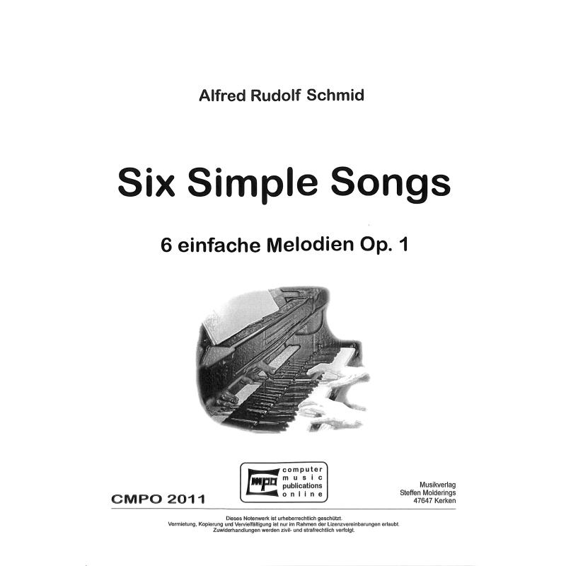 Titelbild für CMPO 2011 - 6 SIMPLY SONGS OP 1