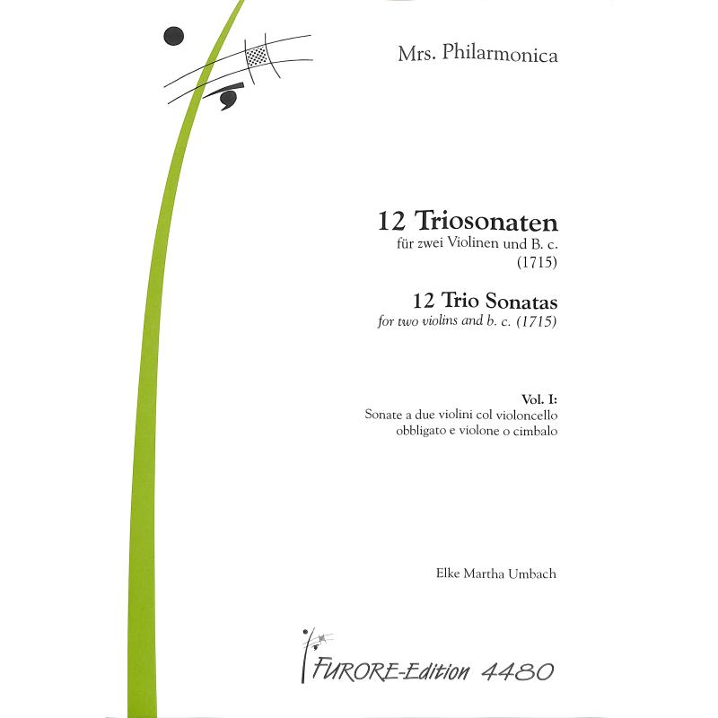 Titelbild für FUE 4480 - 12 Triosonaten 1