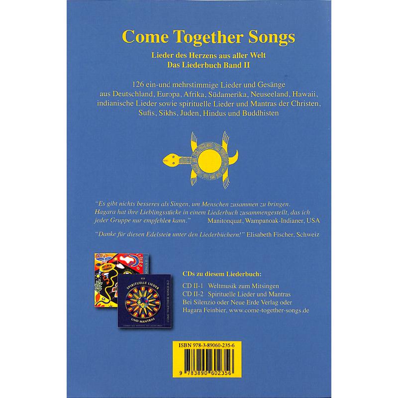 Notenbild für ISBN 3-89060-235-5 - COME TOGETHER SONGS 2