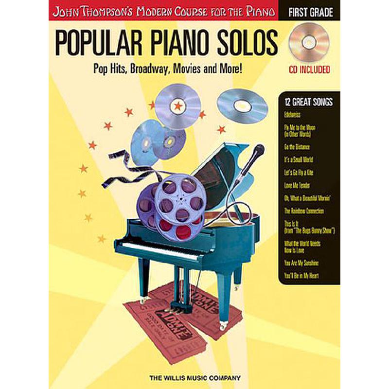 Titelbild für HL 416707 - POPULAR PIANO SOLOS (POP HITS BROADWAY MOVIES + MORE)