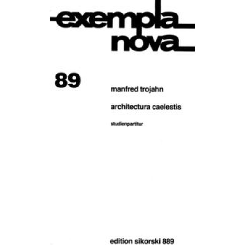 Titelbild für SIK 889 - ARCHITECTURA CAELESTIS