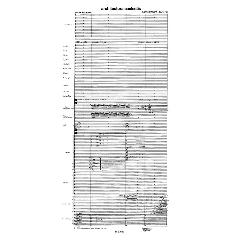 Notenbild für SIK 889 - ARCHITECTURA CAELESTIS