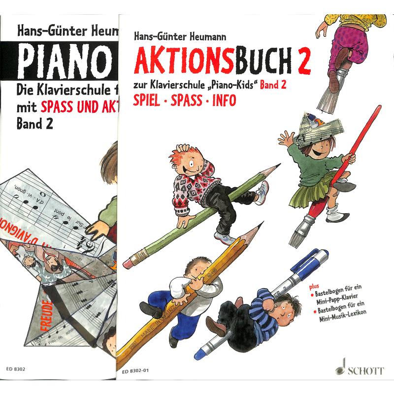 Titelbild für ED 8302-02 - PIANO KIDS 2 SCHULE + AKTIONSBUCH