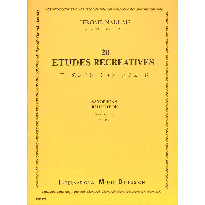 Titelbild für IMD 106 - 20 ETUDES RECREATIVES
