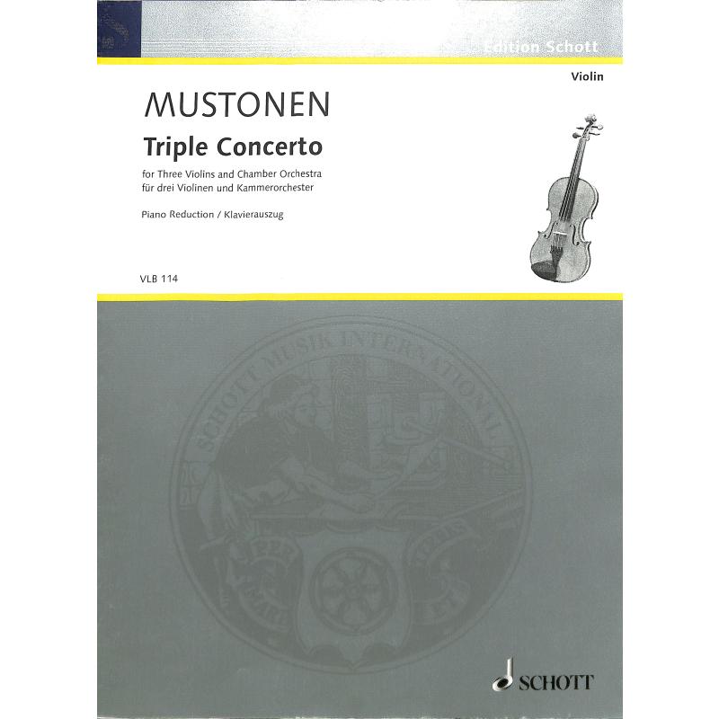 Titelbild für VLB 114 - TRIPLE CONCERTO (1998) - 3 VL ORCH