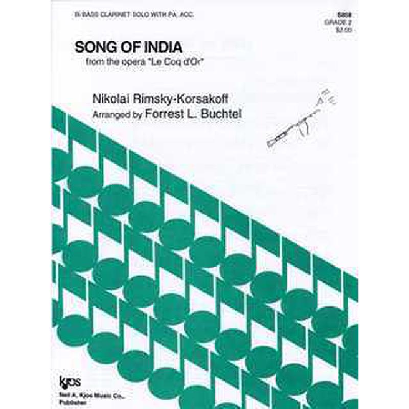 Titelbild für KJOS -S858 - SONG OF INDIA