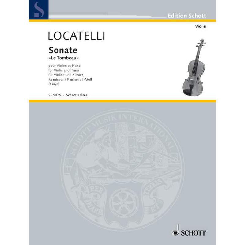 Titelbild für SF 9075 - SONATE F-MOLL (LE TOMBEAU)