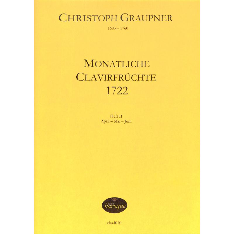 Titelbild für BAROQUE 4010 - MONATLICHE CLAVIERFRUECHTE 2 (1722)