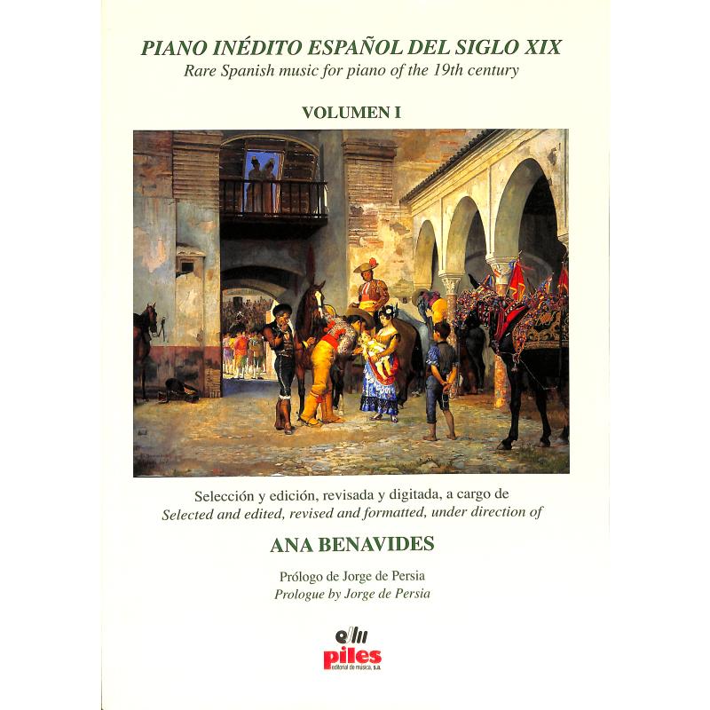 Titelbild für PILES 0937 - PIANO INEDITO ESPANOL DEL SIGLO 19 BD 1