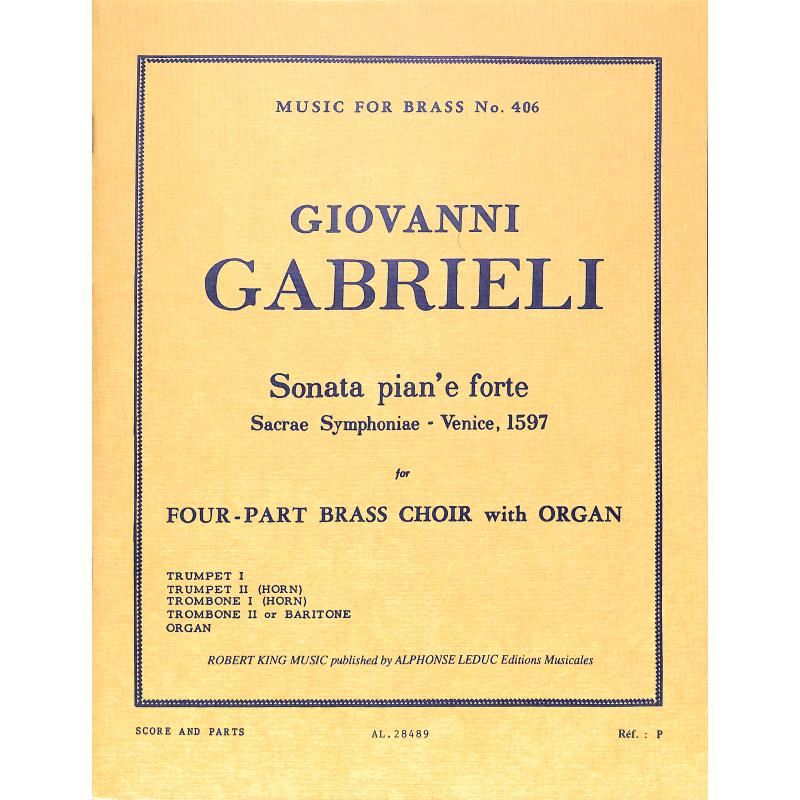 Titelbild für AL 28489 - SONATA PIAN'E FORTE
