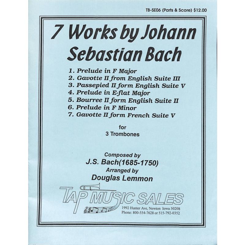 Titelbild für SPAETH 39828 - 7 WORKS BY JOHANN SEBASTIAN BACH