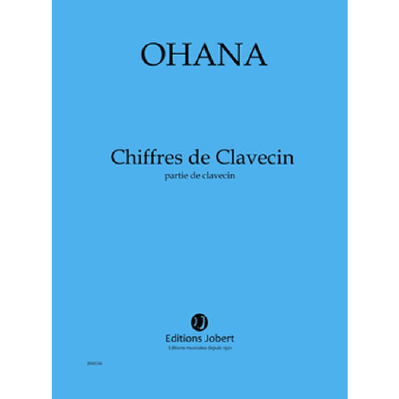 Titelbild für JOBERT 60246 - CHIFFRES DE CLAVECIN  CEMB ORCH