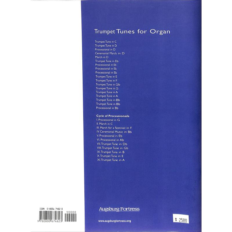 Notenbild für ISBN 0-8006-7482-0 - TRUMPET TUNES FOR ORGAN