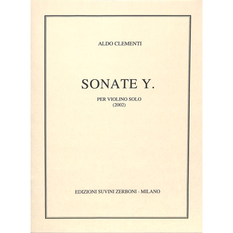 Titelbild für ESZ 12079 - SONATE Y
