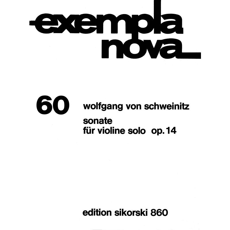 Titelbild für SIK 860 - SONATE OP 14