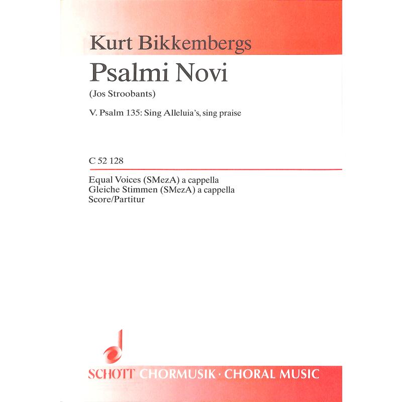 Titelbild für C 52128 - PSALMI NOVI