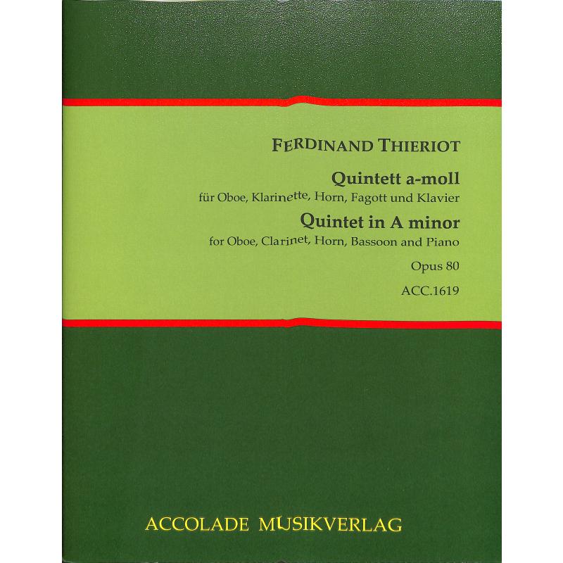 Titelbild für ACCOLADE 1619 - Quintett a-moll op 80