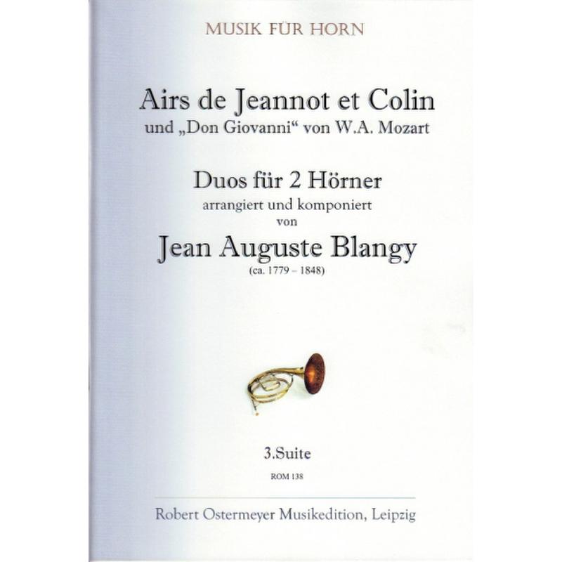 Titelbild für ROM 138 - SUITE 3 - AIRS DE JEANNOT ET COLIN