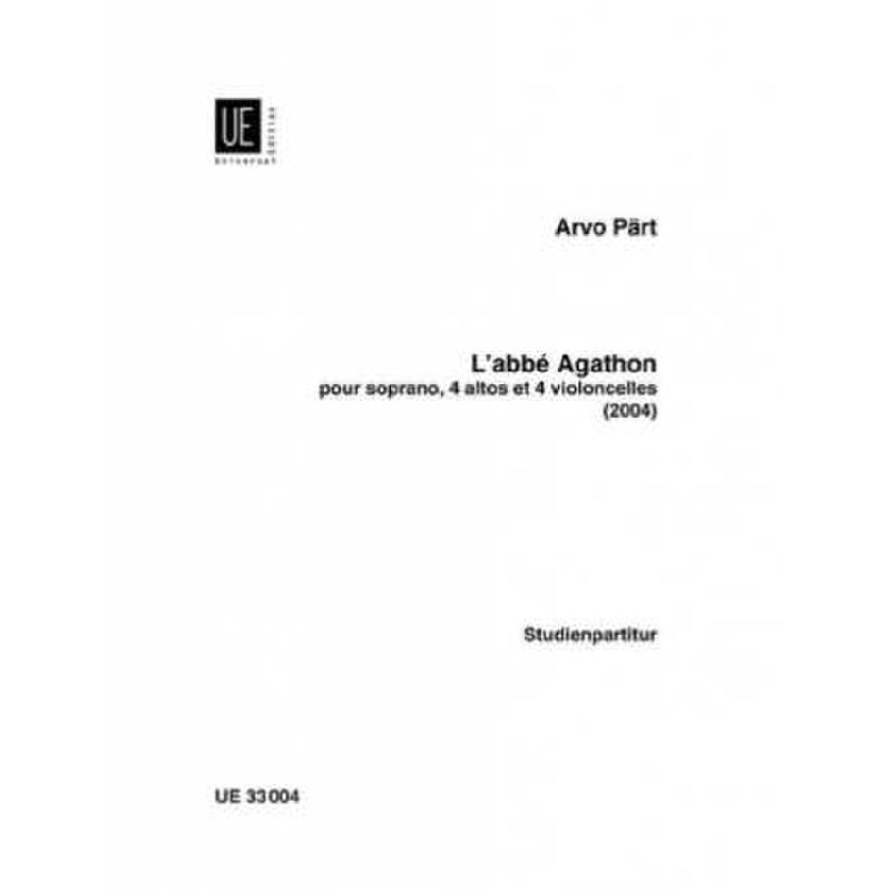 Titelbild für UE 33004 - L'ABBE AGATHON