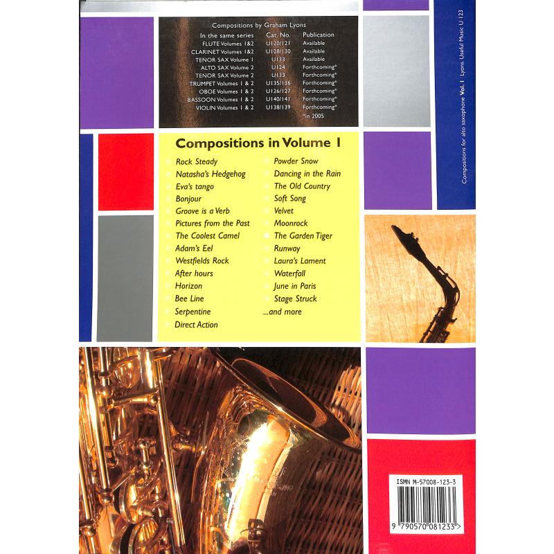 Notenbild für USEFUL 123 - COMPOSITIONS FOR ALTO SAXOPHONE 1