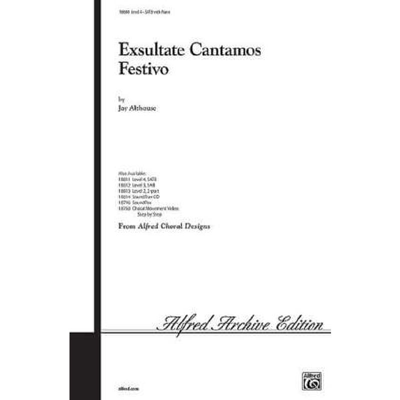 Titelbild für ALF 18611 - EXSULTATE CANTAMOS FESTIVO
