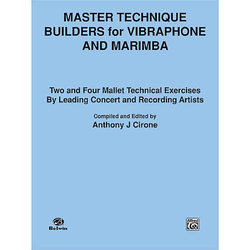 Titelbild für EL 03209 - MASTER TECHNIQUE BUILDERS FOR VIBRAPHONE AND MARIMBA