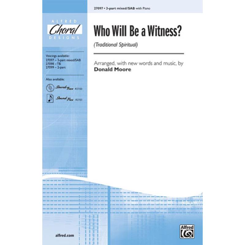 Titelbild für ALF 27097 - WHO WILL BE A WITNESS