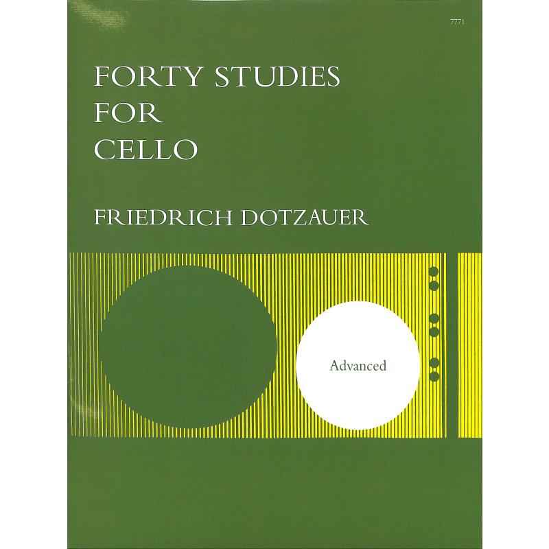 Titelbild für STAINER 7771 - 40 STUDIES FOR CELLO