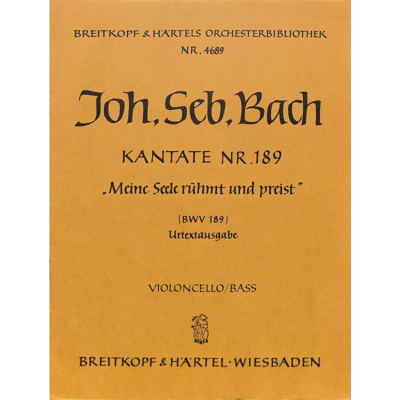 Titelbild für EBOB 4689-VC - MEINE SEELE RUEHMT + PREIST (BACH ZUGESCHRIEBEN KANTATE BWV 189)