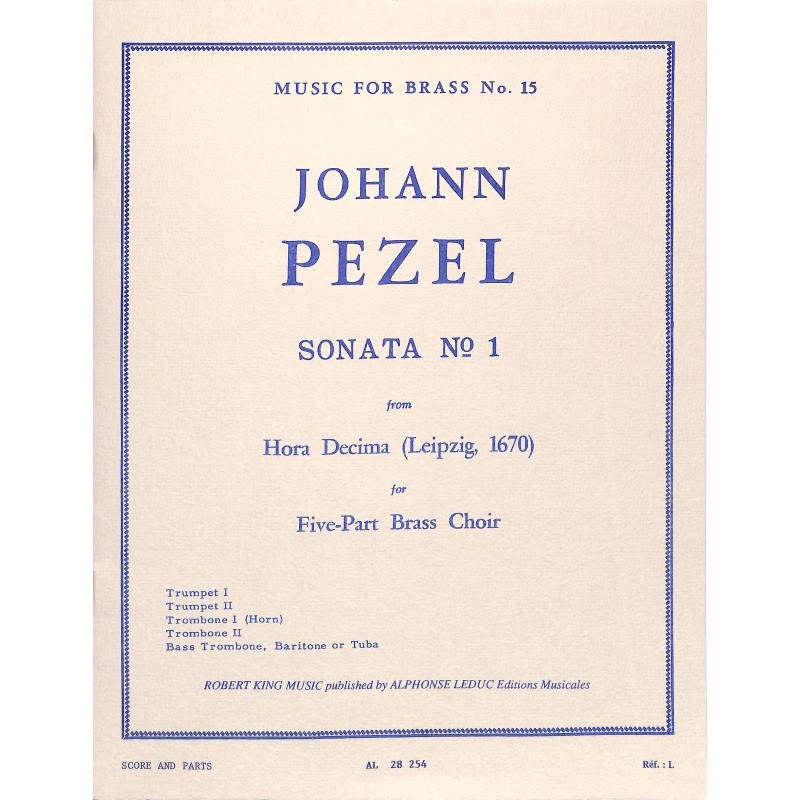 Titelbild für AL 28254 - SONATA 1 (HORA DECIMA)