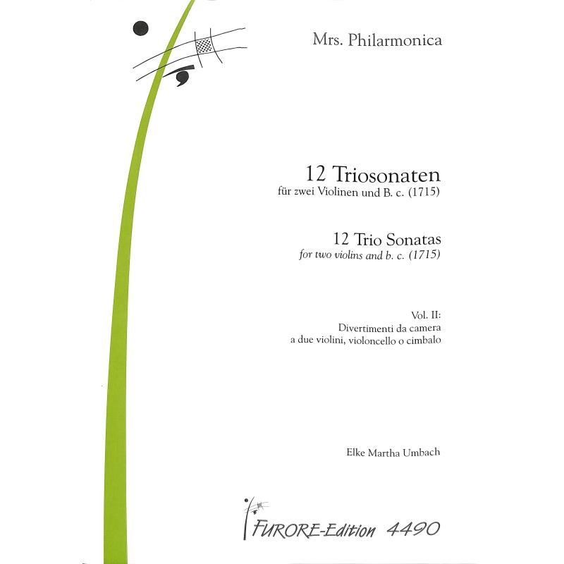 Titelbild für FUE 4490 - 12 Triosonaten 2