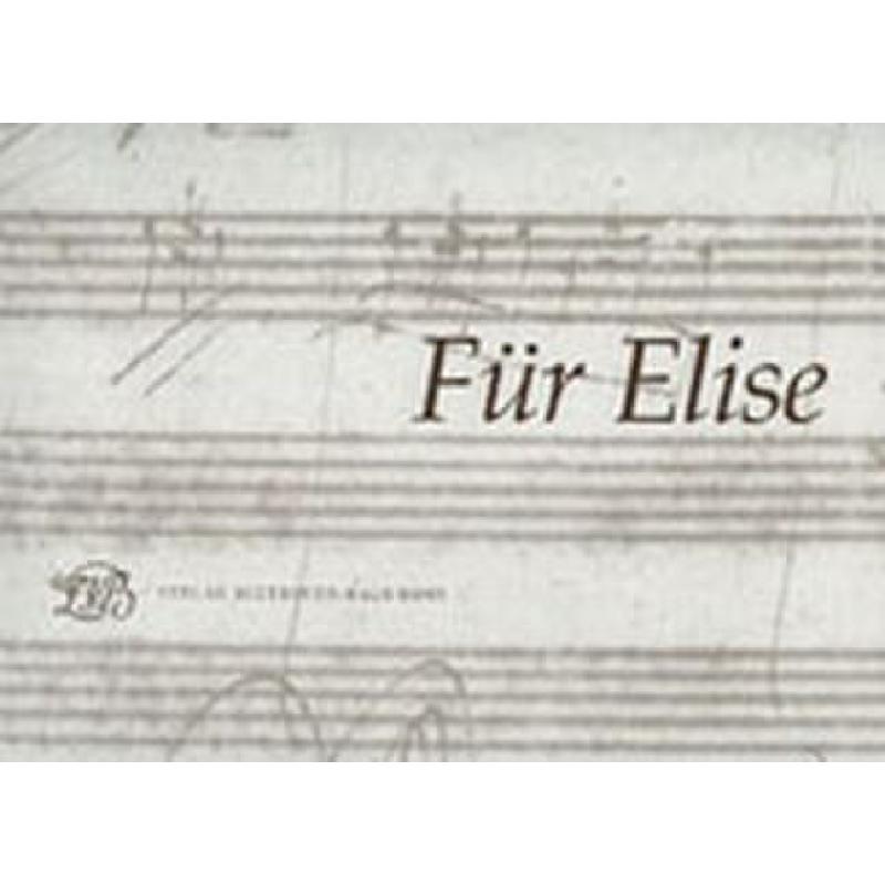 Titelbild für ISBN 3-88188-074-7 - Für Elise