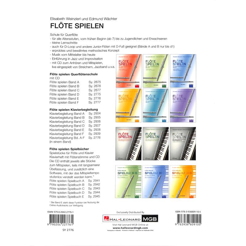 Notenbild für SY 2776 - FLOETE SPIELEN E